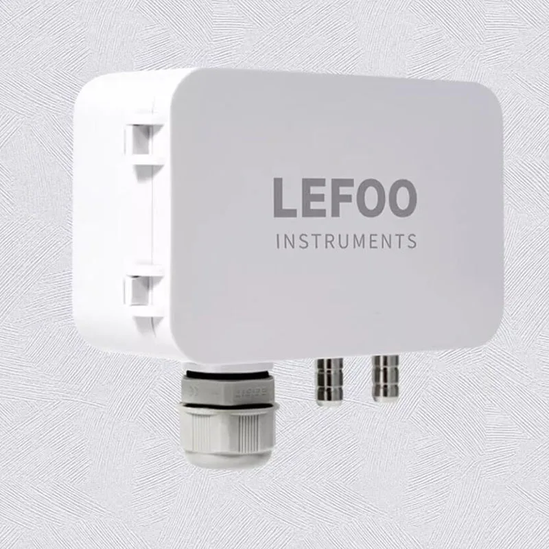 LEFOO 0-10V/RS485 saída 0-25000pa sensor de pressão do vento diferença de pressão sensor de pressão estática para duto de ventilação