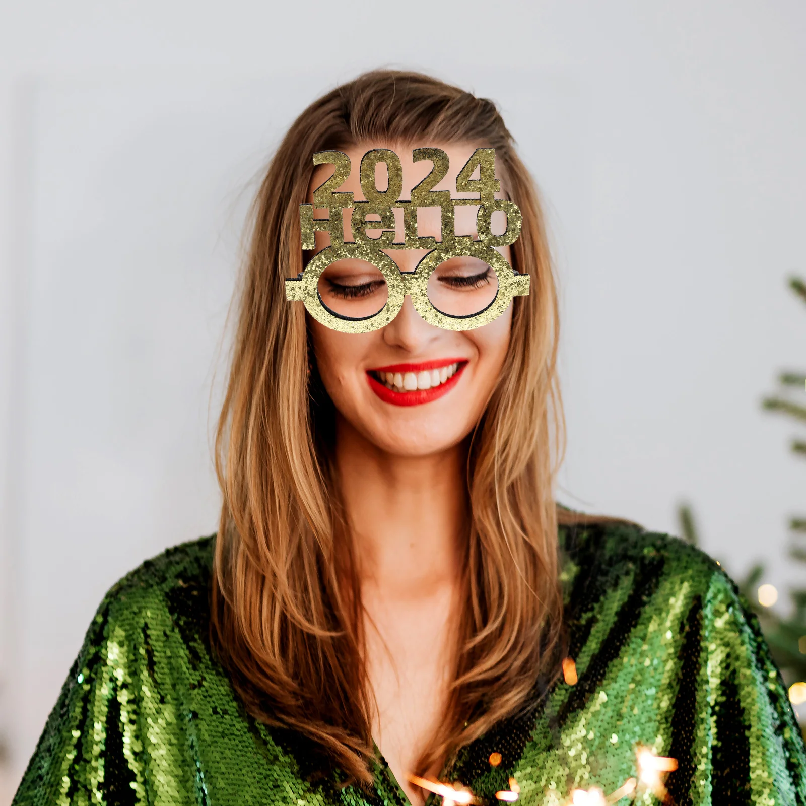 

New Year Decoration Glasses Years Eve Party Funny Eyewear Frames Festival Sunglasses Plastic Eyeglasses