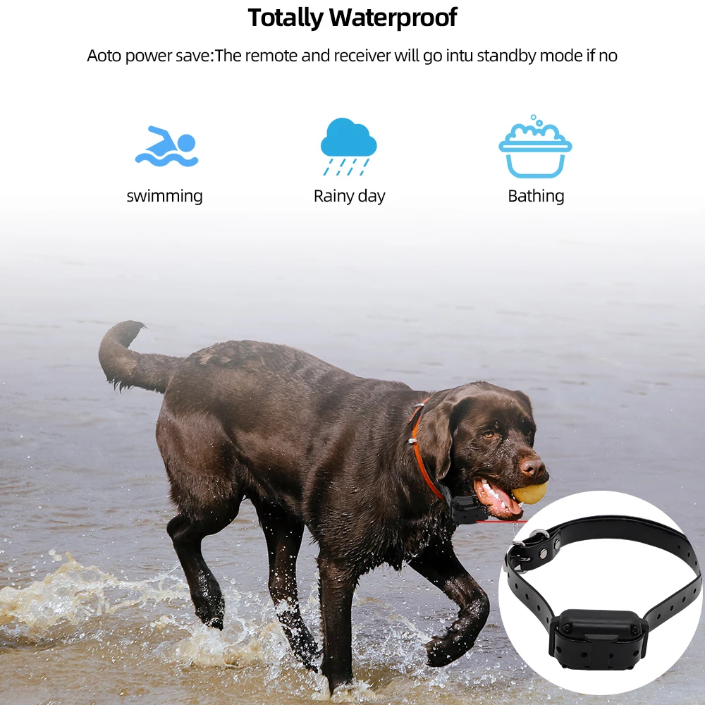 Collar adiestramiento perros PUPOPAN con mando LCD y vibración - imagen 3