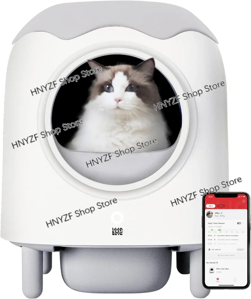 Wholesale 2023 WIFI App Control Second Generation Smart Cat Toilet Fully Enclosed Automatic  Box
