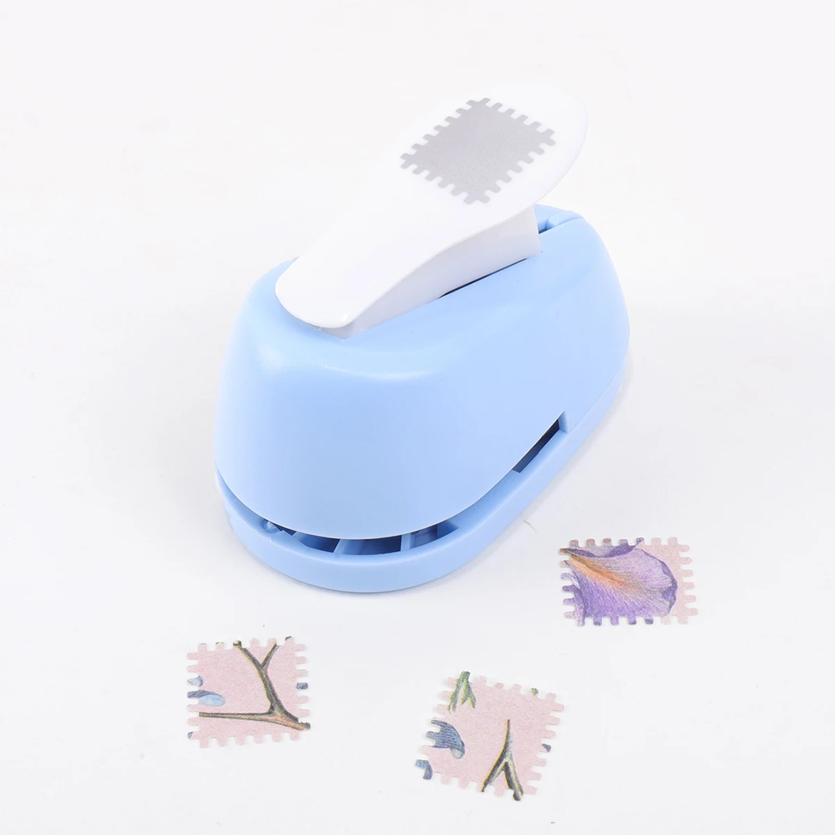 Portable Lever Action Stamp Embosser, Rectangular Postage Scrapbooking Hole Puncher for DIY Crafting,Handmade Scrapbook Supplies