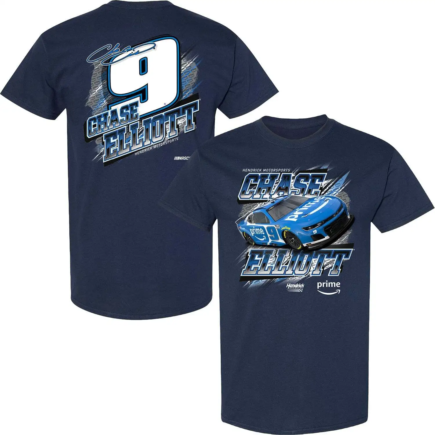 

Chase Elliott 2025 Amazon Prime Pit Road 2-Spot T-Shirt