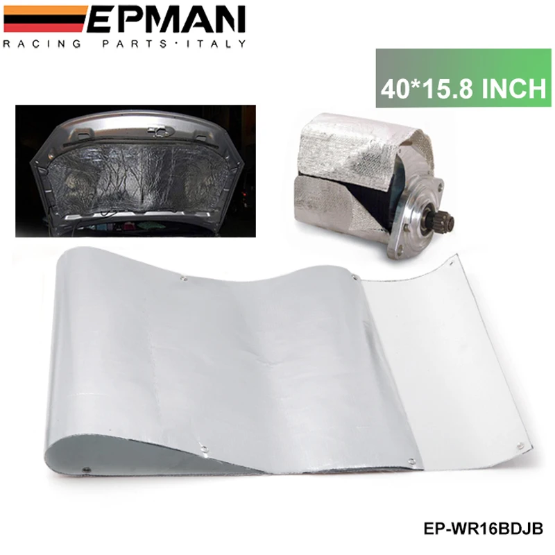 Aluminium Heat Barrier-Protects Plastics And Components 40*15.8inch For VW Golf MK6 GTi 2.0 Turbo CCZA 08-15 EP-WR16BDJB