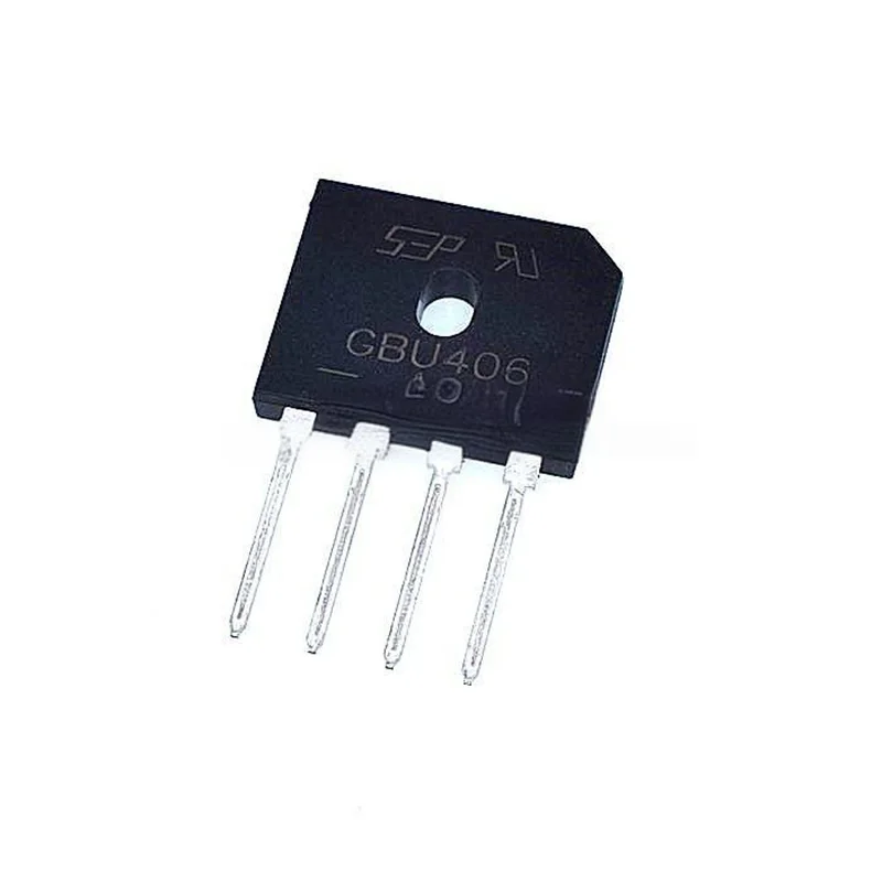5PCS GBU406 Bridge Diode Rectifier bridge stacks GBU410 GBU606 GBU608 GBU610 GBU806 GBU808 GBU810 GBU1010 GBU2510 flat bridge