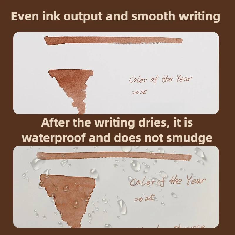 Ostrich 50/15ml 2025 Color Mocha Mousse Coffee Fountain Pen Ink Stationery School Office Supplies For JINHAO HONGDIAN MAJOHN - Image 6
