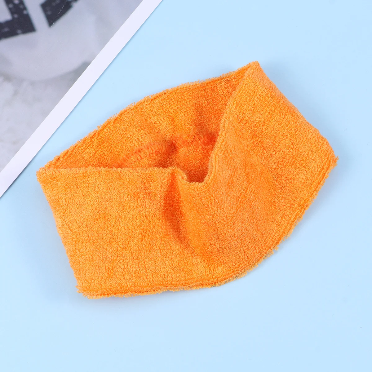 

Yoga Headband Adjustable Microfibre Cotton Hair Band Reusable Washable Spa Makeup Wrap Fitness Running Headband Orange