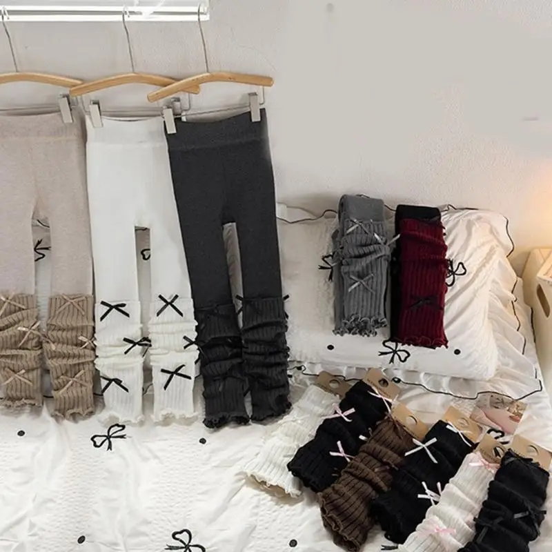 

Зимние леггинсы высокой плотности для девочек, теплые эластичные брюки из полиэстера, морозостойкий дизайн, приятный для кожи,