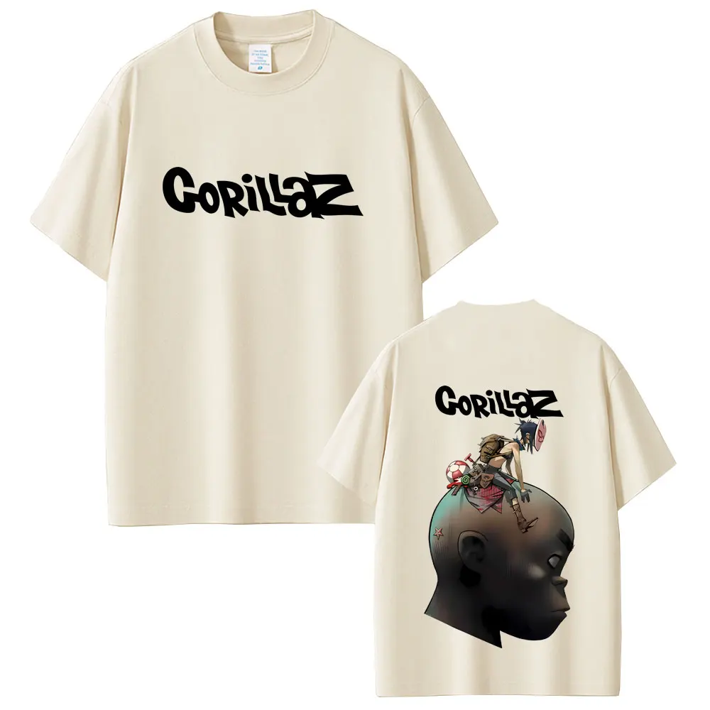 

Rock Band Gorillaz Graphic T-shirt Men Women Hip Hop Punk Oversized Streetwear Men's Fashion Retro Gothic Short Sleeve T Shirts