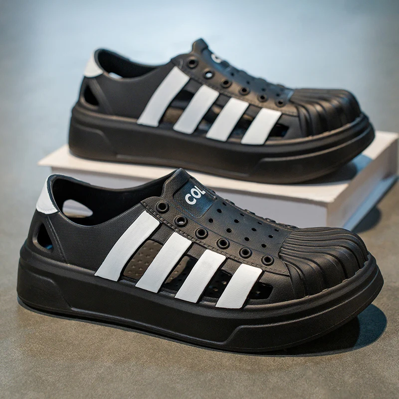 

2025 New Mens Shoes Summer EVA Sandals for Men Lightweight Breathable Driving Shoes Casual Clogs for Men Closed-toe Garden Shoes