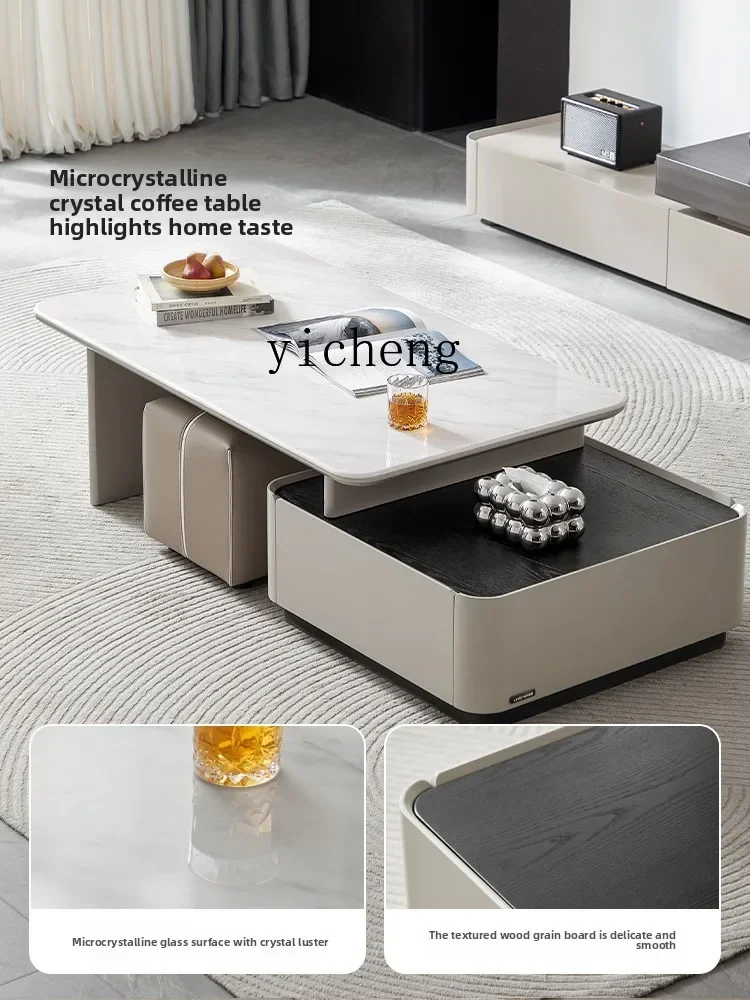 

new TV cabinet floor storage locker integrated living room household coffee table