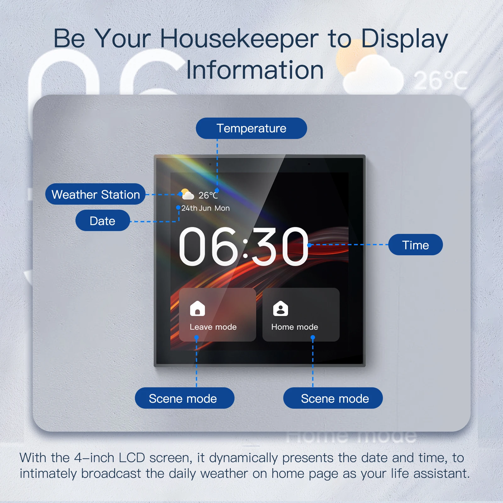 Tuya Smart Life Control Panel T1E With Built-in Alexa Voice Suggest Wifi+zigbee +ble Network