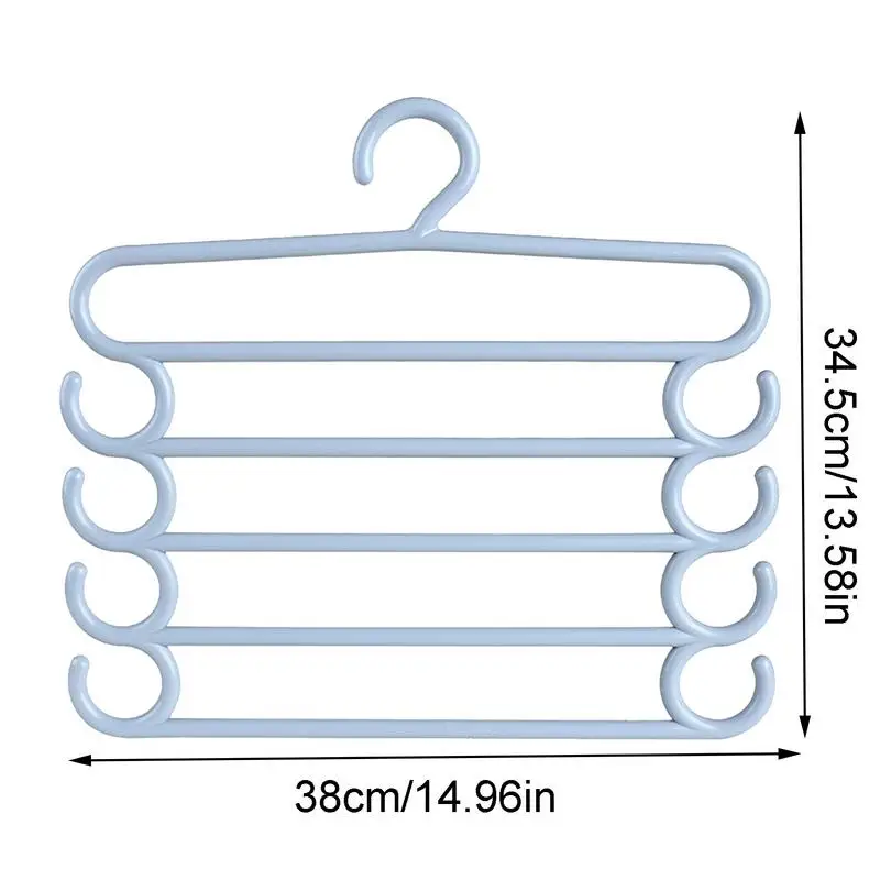 Appendiabiti per Jeans salvaspazio organizzatore per armadio antiscivolo sciarpa Jeans e Organizer per leggings Organizer per armadio e portaoggetti per dormitorio