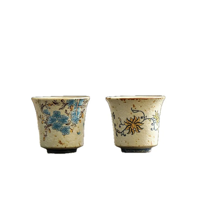 CX ceramic kung fu tea set, retro cup owner, Pu'er, mini cup.