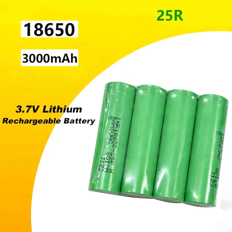 

100% brand new INR18650 25R 1865 3000Mah 3.7V 18650 lithium battery high discharge battery