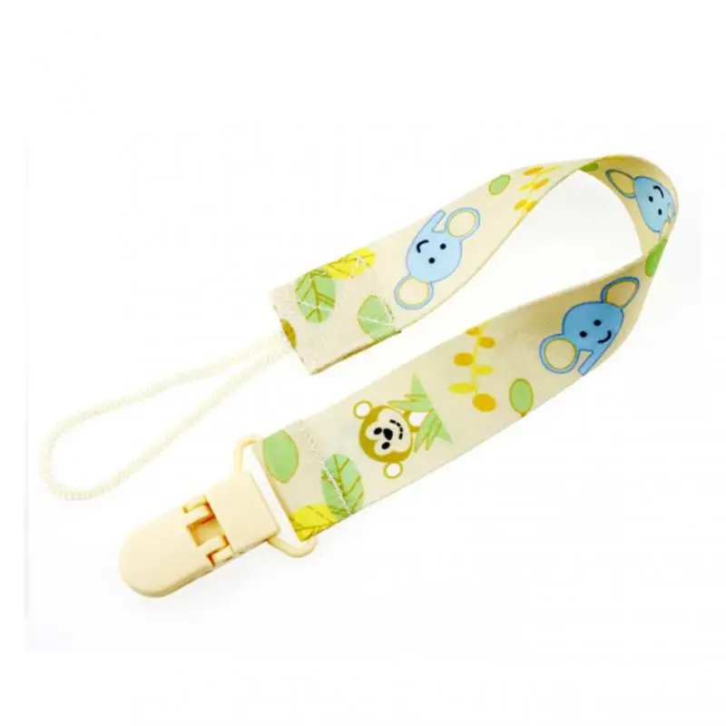 2/3/6PCS Anti-lost Toy Belt -shaped Clip Nipple Belt Cute 29cm Supplies Nipple Chain Anti-lost Chain Animal Pattern