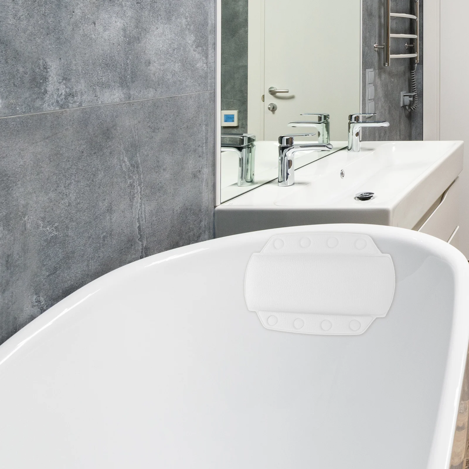 

Premium Bathtub Pillow For Comfort Nonslip Spa Bath Pillow Universal Fit Tub Cushion Headrest For Soaking Tub Relax