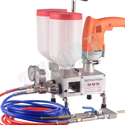 Two-Component Waterproof Wall Repair Polyurethane Grouting Machine 220V/1100W Electric Intelligent Remote Control Grouting Pump