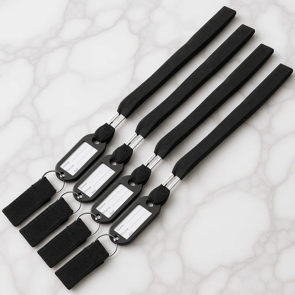 

4Pcs Cane Wrist Strap Anti Lost Cane Lanyard Slip Resistant Design Washable Reusable Name Tag Option Canes Lanyard