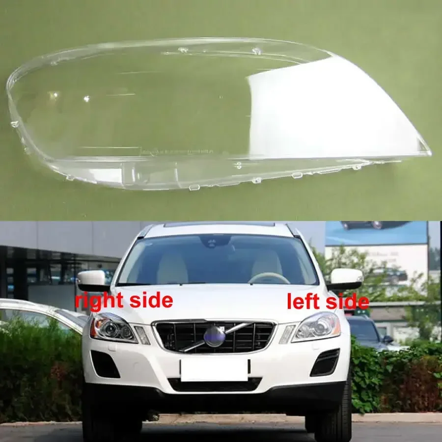 

For Volvo XC60 2009 2010 2011 2012 2013 Headlamp Housing Transparent Mask Cover Headlight Shell Plexiglass Replace Original Lens