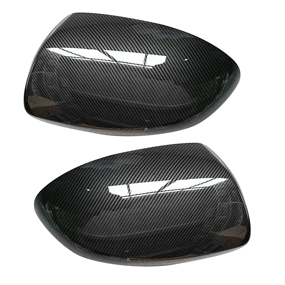 1 Pair Car Side Rearview Mirror Cover Cap Carbon Fiber Texture ABS Fit for Mazda 3 6 2 Demio DE 2008 2009 2010 2011 2012