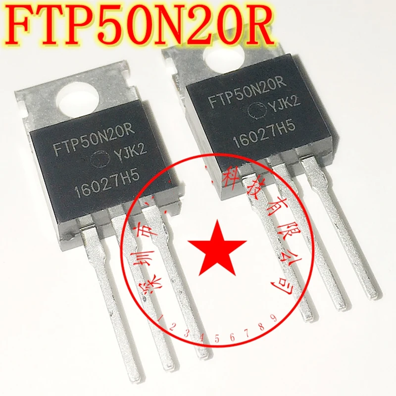 5PCS-20PCS FTP50N20R 50N20R TO-220 MOS FET 50A 200V N channel Brand New and original