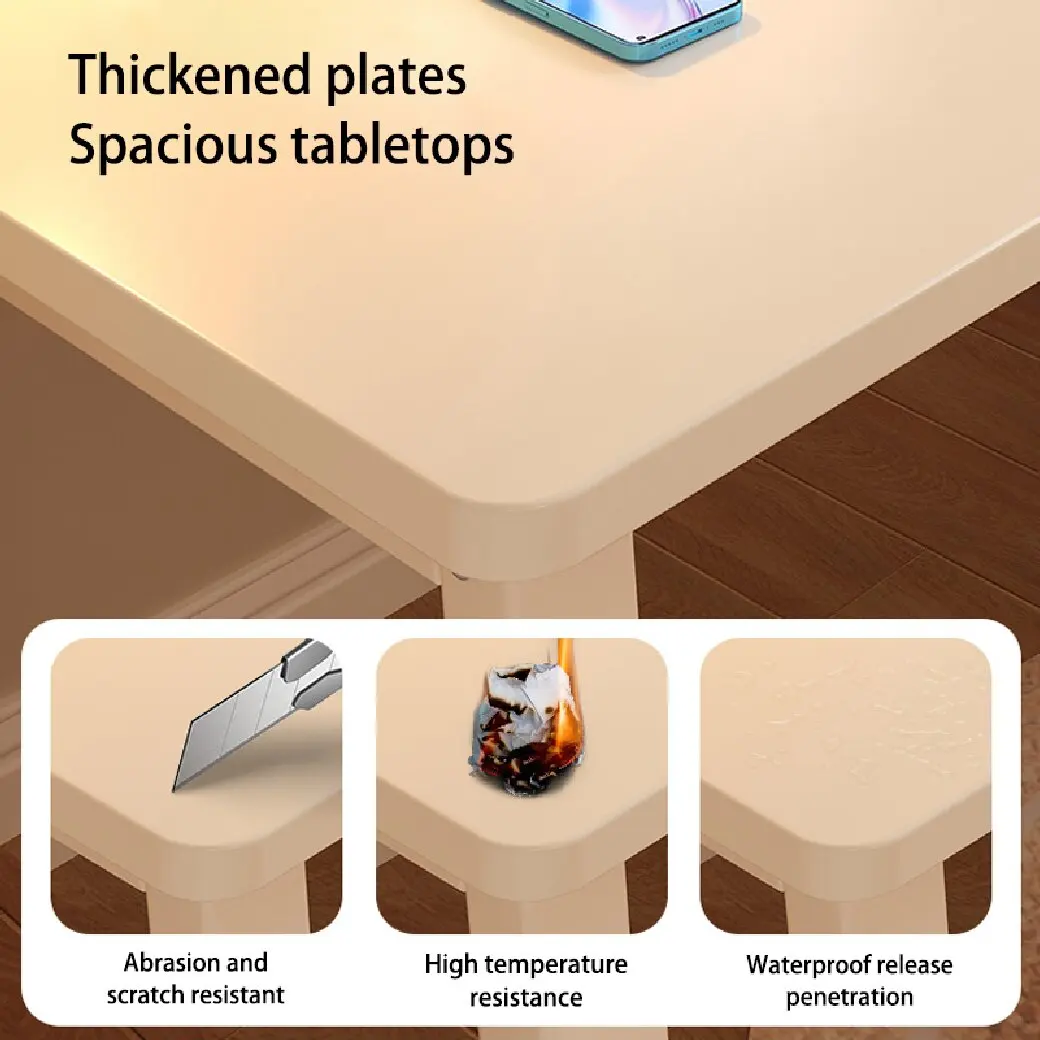 Computer Desk Modern Simple Style Desk for Home Office, White Small Writing Table Study Corner Work Desk for Bedroom