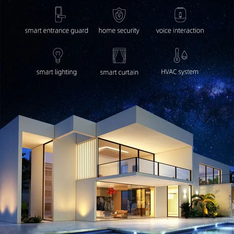 Modern Secure Whole Home Automation Integrated Control System Safe WIFI Alexa & Google Smart Home Integration