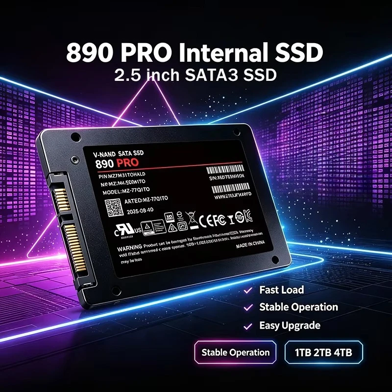 2026 NEW 890 PRO Solid State Drive  Internal SATA3 SSD 500GB-4TB 2.5 Inch Hard Disk Solid State Drive for Laptop Desktop