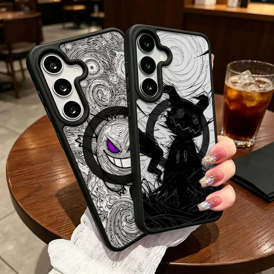 Hot Ganger P-okemon Magnetic Cover Phone Case for Samsung Galaxy A57 A35 A54 A36 A55 A26 A17 A37 A16 A15 A56 A25 F17 A27 M17