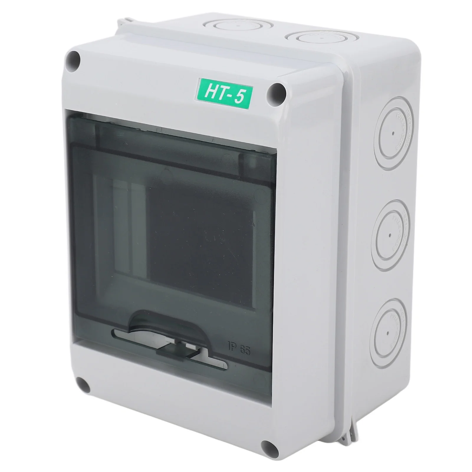 Circuit Breaker Box PC IP65 Waterproof 5 Way Transparent Cover Distribution Protection Box for Indoor Outdoor Use