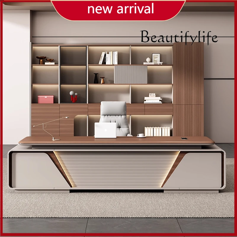 X Light مكتب مكتب فاخر عالي الإحساس بليستر سطح المكتب كبير بسيط مكتب مكتب الرئيس الحديث مدير Escritorio الأثاث