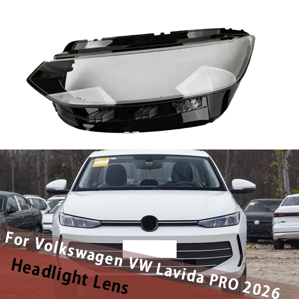 Für Volkswagen VW Lavida PRO 2026 Auto-Scheinwerferabdeckung Transparente Lampenschirm-Linse Gehäuse Scheinwerfer-Schale Vorderes Plexiglas