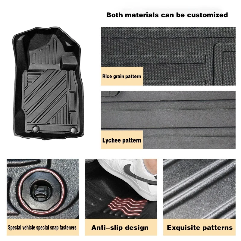 For Spacia MK53S TPE Rear Trunk Mat | Eco-Friendly Waterproof Scratch-Resnt | D Custom Fit