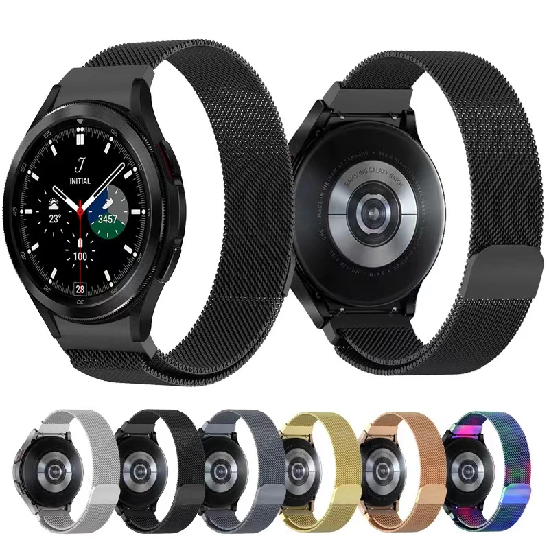 Metallarmband für Samsung Galaxy Watch 7/6/5/4 44mm 40mm Nahtloses Magnetarmband für Galaxy Watch 6 4 Classic 46mm 47mm 43mm