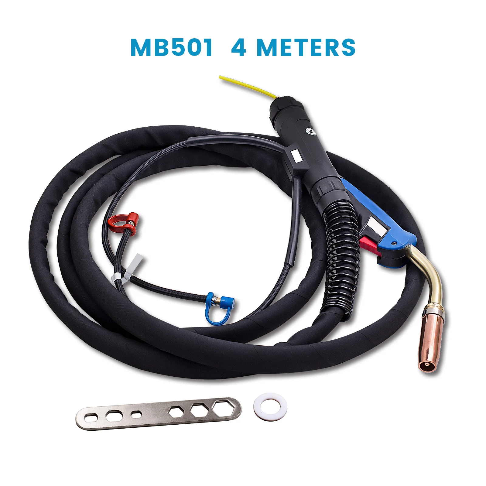 Obor las Universal berpendingin air MB 501 550A paket selang 4m MIG MAG obor las gas pelindung umum