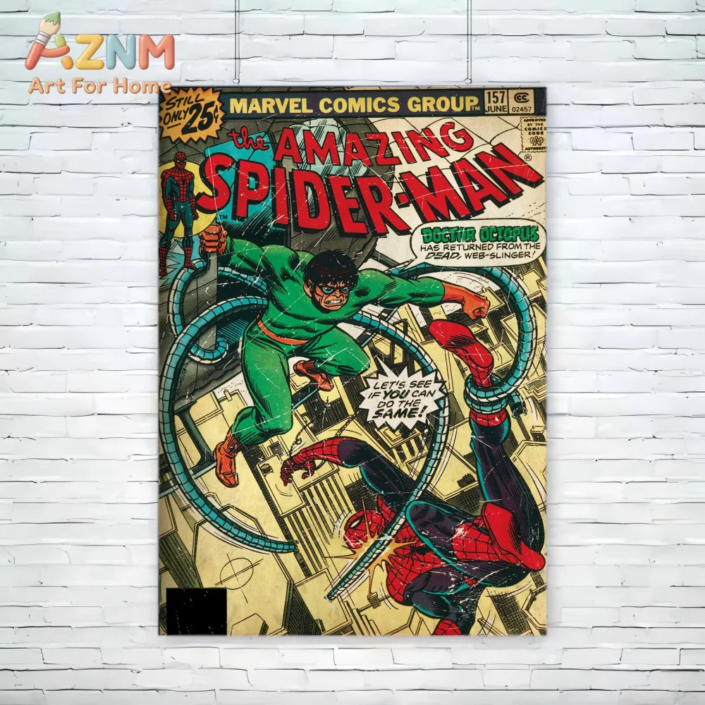 Watercolor Spiderman Graffiti Art Good Quality Prints And Posters HD Quality Poster Wall Art Painting Study Home Decor view 6