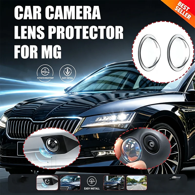 For Skoda Car Mounted 360 Reverse Camera Protective Cover Lens Cover Scratch-resistant Waterproof Dustproof Auto Exterior Access