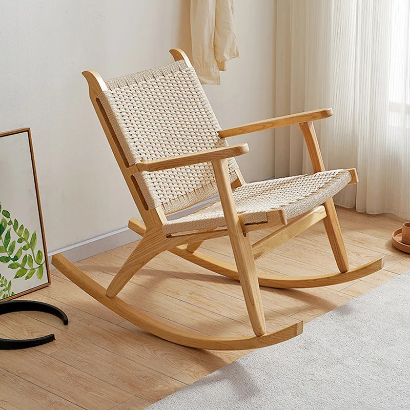 

Кресло-качалка из ротанга для отдыха Wabi Sabi Wind B & B Отель Балкон Диван-качалка из ротанга