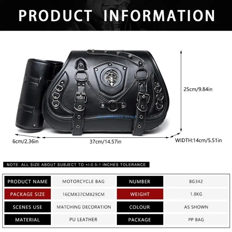 T3LF Fashionable & Functional Motorcycle Bag Commuters Motorcycle Bag ridings Side Bag Stylish Bike Accessory for Small Riders