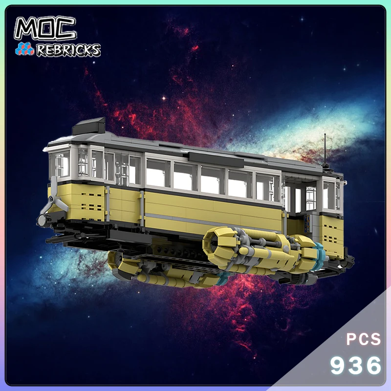 Space Series Future Hover Train v02 Model MOC-128251 Transport Vehicle Building Blocks Creative Toy Children's Holiday Gifts