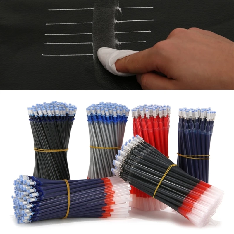 100x recargas mercurio-plata tela plateada multifuncional recargas para lápices suministros costura para cuero DIY