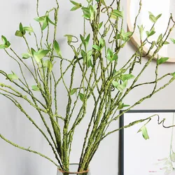 New Artificial rattan vine vine simulated green plants long branch for home living room decor Christmas party hang decoration