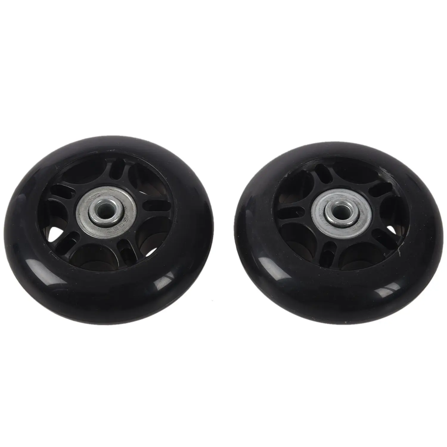 2set 64X18mm Luggage Suitcase / Inline Outdoor Skate Replacement Wheels Black