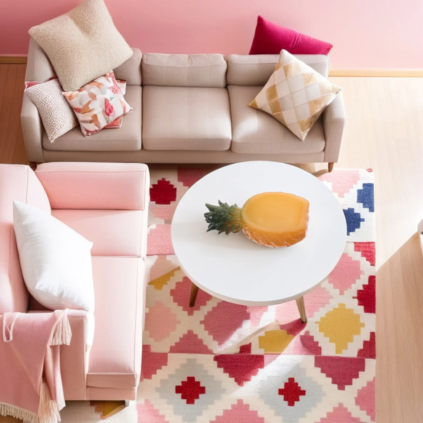 6 Stücke Mini Ananas Schalen DIY Simulation Pretend Play Winzige Obst Form Behälter Miniatur Küchenzubehör