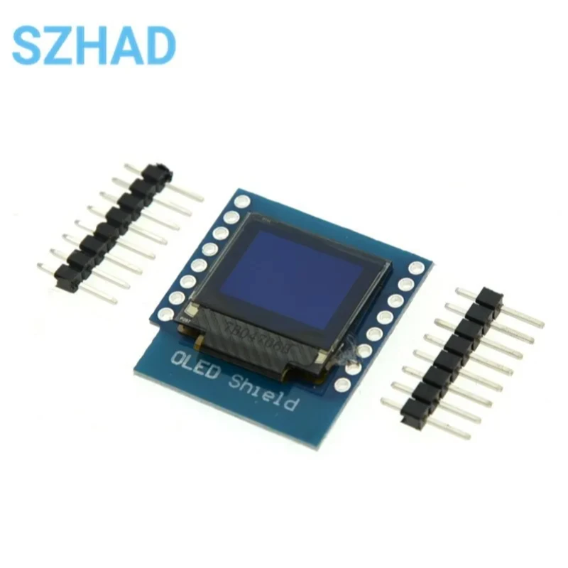 

0.66 inch OLED LED LCD Dispaly Shield Compatible for WEMOS D1 MINI ESP32 64X48 0.66 inch Display 0.66" oled module IIC I2C