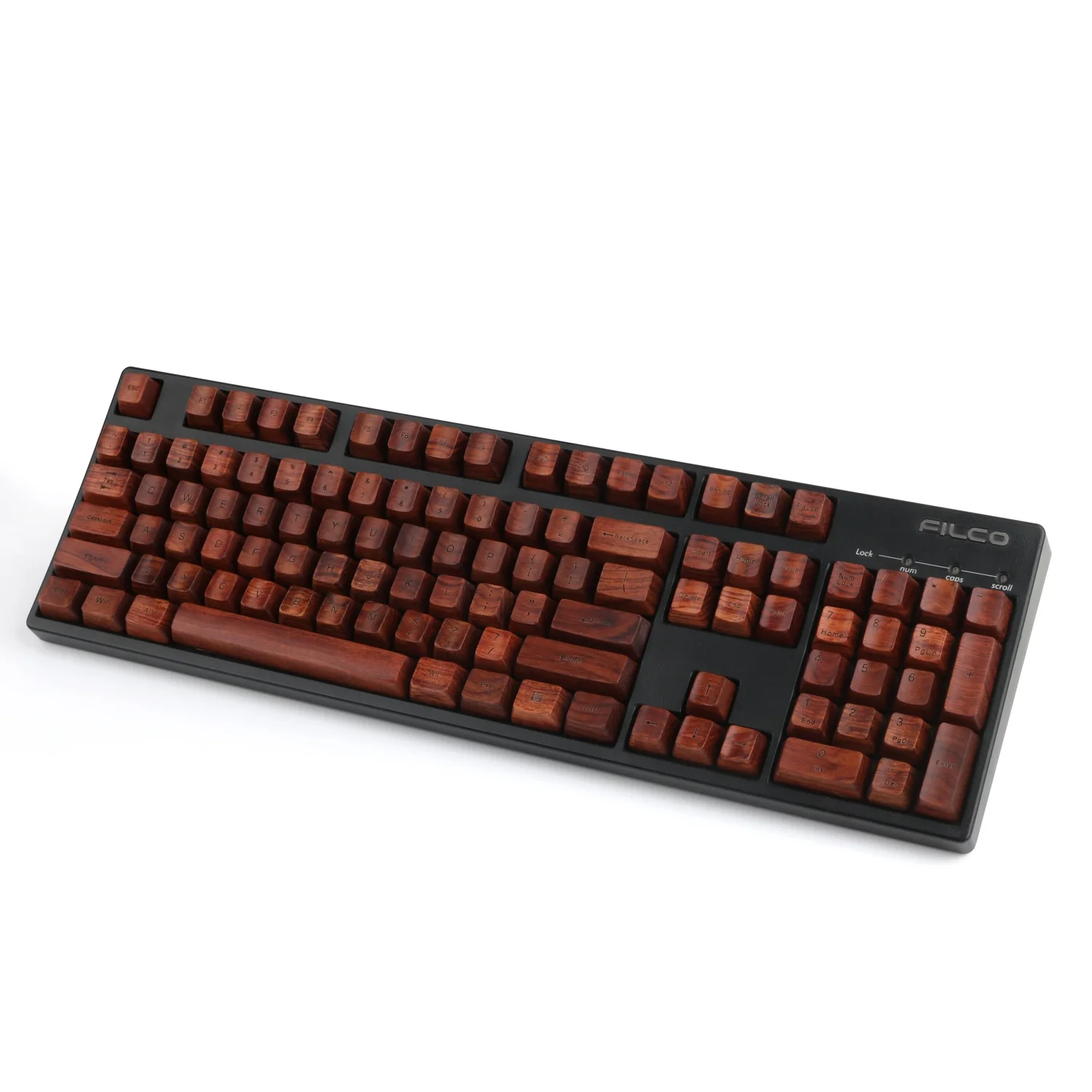 1 Set 61/87/104/108 Walunt Rosewood Beech Wood Keycaps OEM Profile For Mechanical Keyboard MX Switch 60% 75% 80% 98% Custom Keys