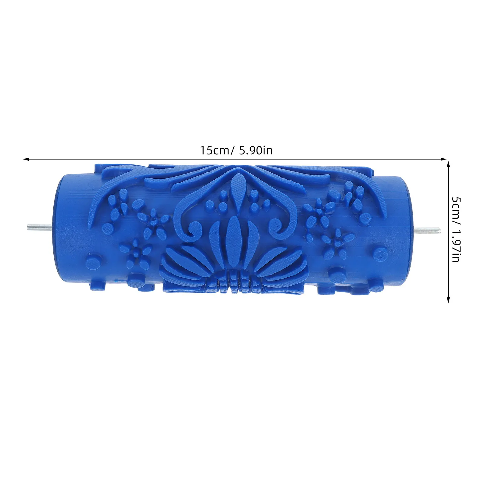 Furniture Printed Paint Roller Flower Patterned Embossing Texture Head Home Wall
