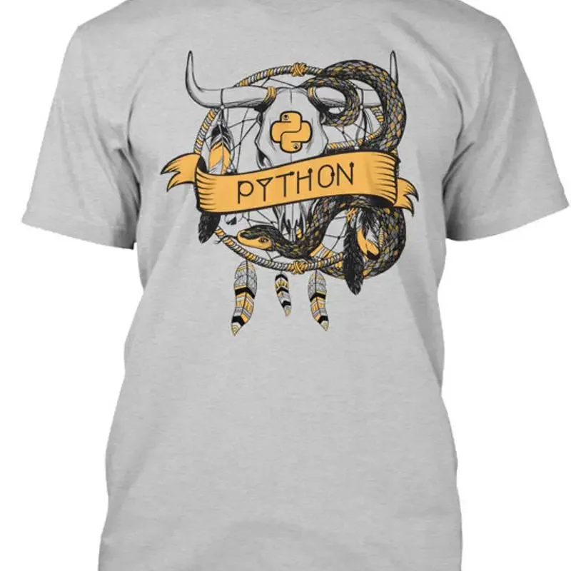Python Linux Print From Cards Series T Shirt Made in USA S 5XL