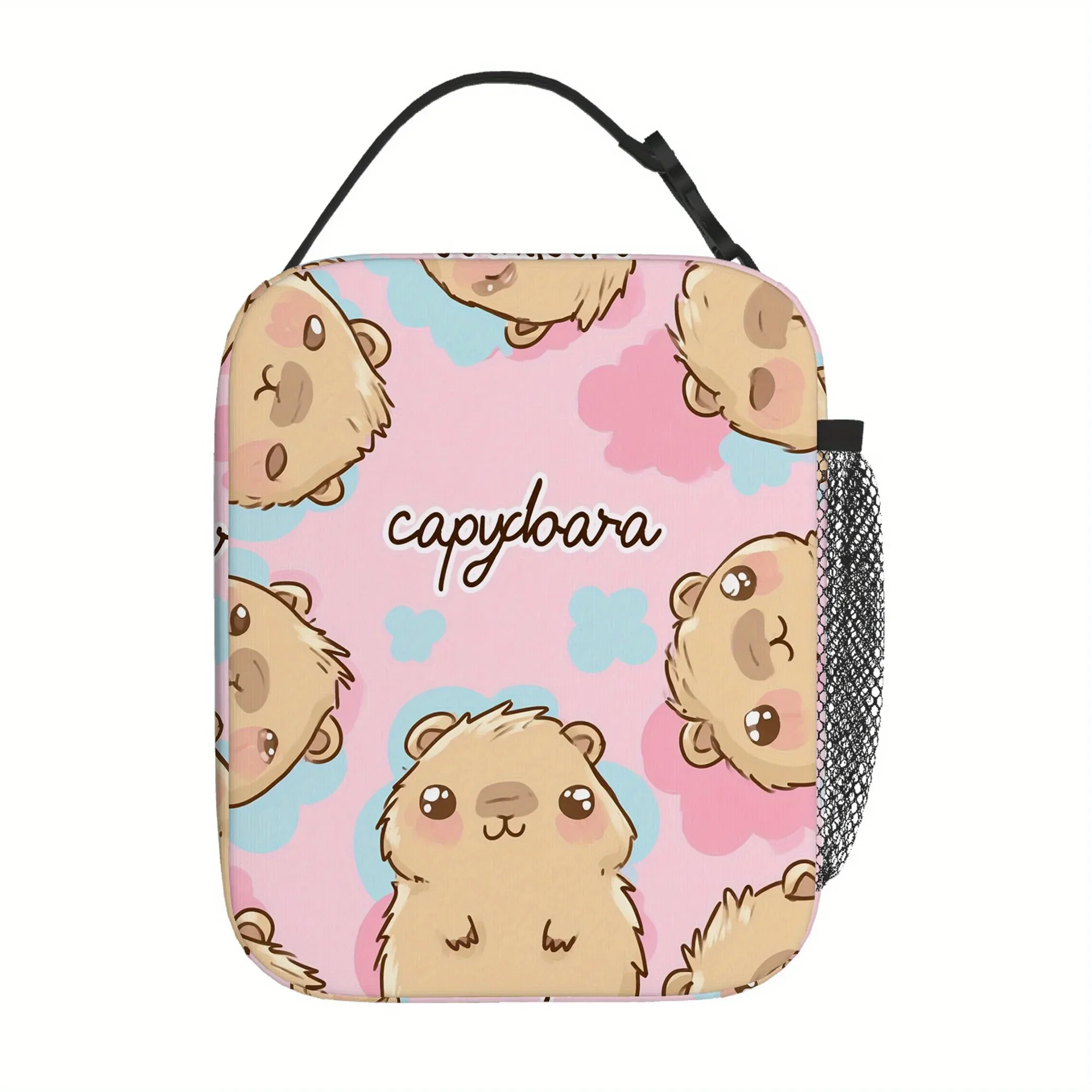 1pc Featuring an Adorable Capybara Design. This Printed Thermal Bag Is Insulated And Not Intended for Food Contact, Making It Id