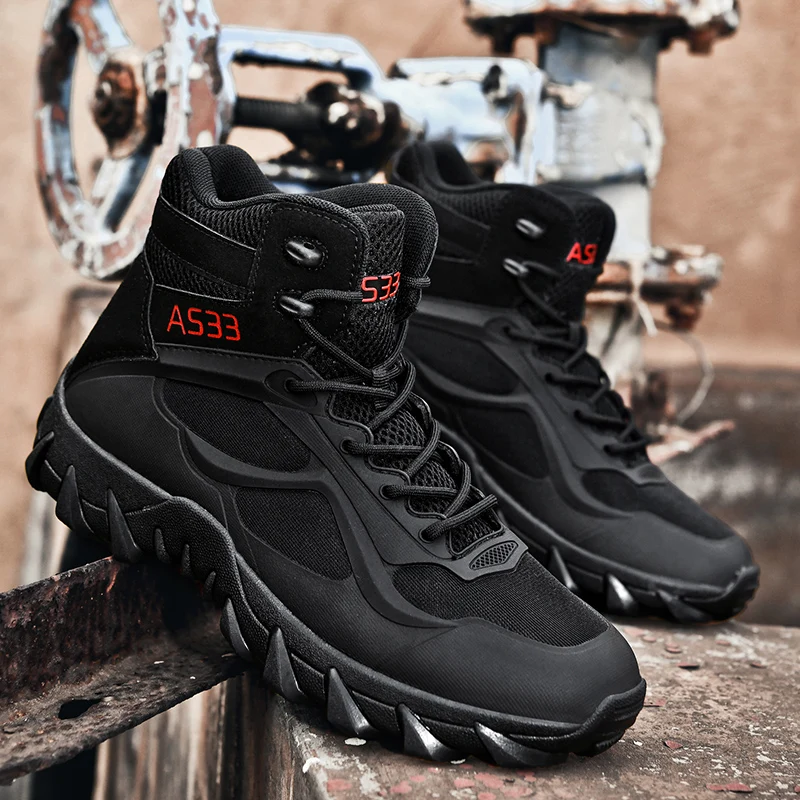 Men Tactical Boots Breathable Outdoor Ultrallight Desert Boots Rapid Response Male Anti-Slip Work High Quality Ankle Army Boots
